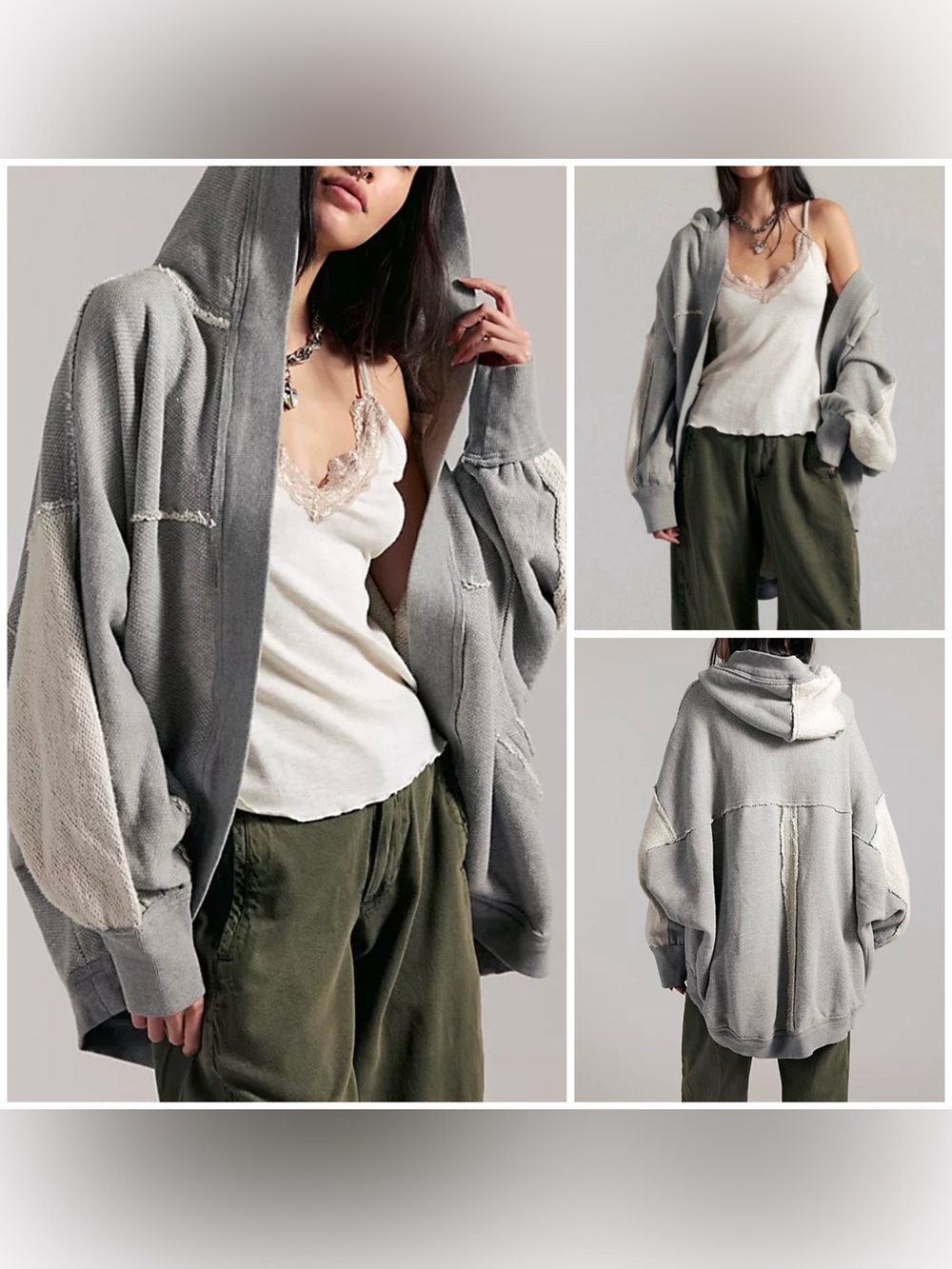 NWOT Free People We The Free Forever Yours Cardi - Heather grey - XS